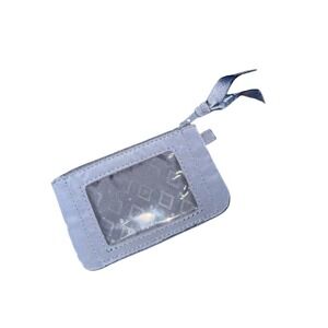 Vera Bradley Zip ID Case Gray Performance Twill Wallet Card Holder VBC20